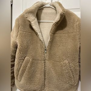 Kendall & Kylie Reversible Sherpa Bomber Coat